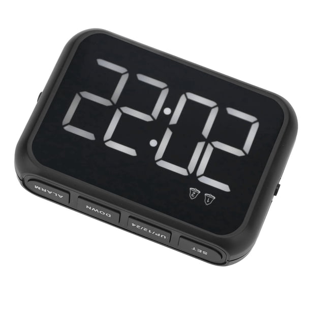 Reloj despertador digital Bling Bling Control de voz Volumen ajustable Carga USB