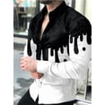 thumbnail image 1 of Camisas de lujo a la moda para hombre, camisas de un solo pecho, blusa informal con estampado heráldico rojo de manga larga, cárdigan hawaiano para fiesta de graduación para hombre, 1 of 6