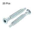 thumbnail image 2 of Tornillo Confirmat Uxcell para muebles 5x40mm tornillos de madera con socket hexagonal galvanizado 20 piezas, 2 of 5