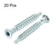 thumbnail image 2 of Tornillo Confirmat Uxcell para muebles 5x40mm tornillos de madera con socket hexagonal galvanizado 20 piezas, 2 of 5