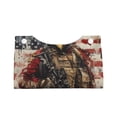 thumbnail image 2 of Fuzoiu Bald Eagle Soldier Print Tissue Box Cover, PU Leather Tissue Holder,Decorative Facial Paper Organizer for Bathroom Living Room Bedroom Countertop Office Desk Car Home, 2 of 7