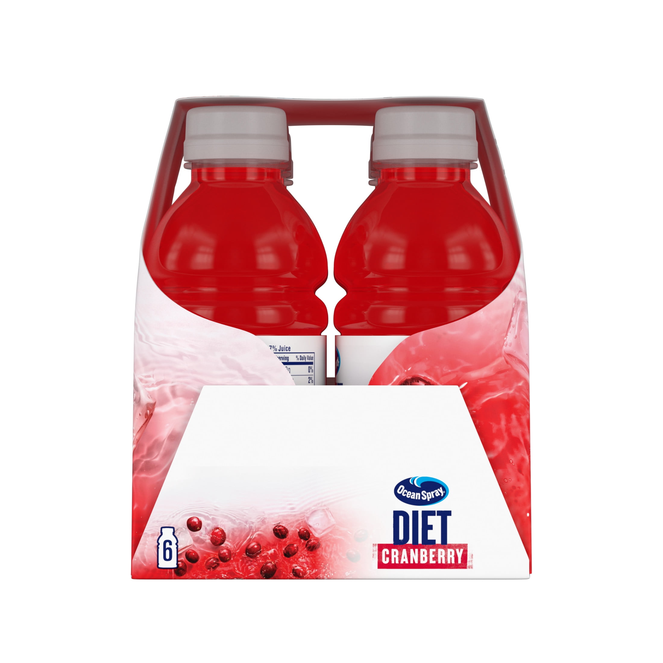 (4 pack) Ocean Spray® Diet Cranberry Juice Drinks, 10 fl oz Bottles, 6 Count