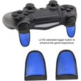 thumbnail image 4 of Ensemble 2 Pcs Manchons Prolongés L2 R2 Contrôleur Tactile Doux, Extension de Bouton de Déclenchement PS4 (Bleu), 4 of 5