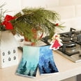 thumbnail image 4 of 2PCS Winter Wonderland Snowflake kitchen Towels Dish Towels Dishcloth, Blue Winter Christmas Holiday Decor for Kitchen Bathroom Home, 16 x 24 Farmhouse Decoration Hand Towels, 4 of 7