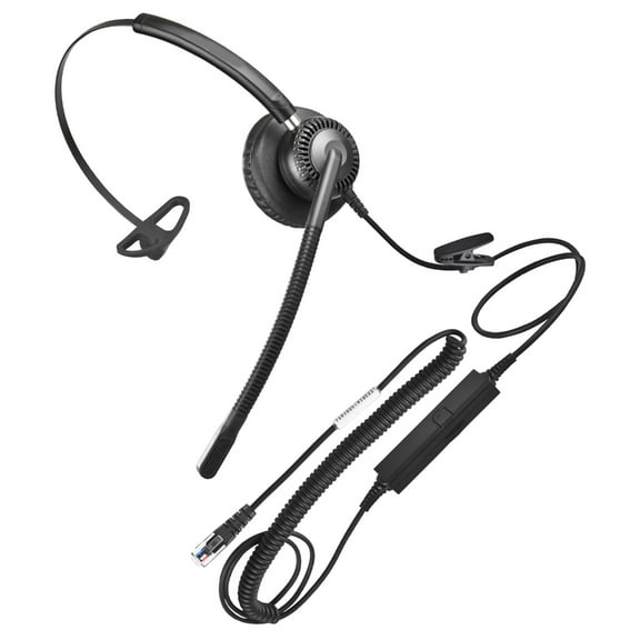 CF71 Monaural Earbud Earphone Single ear Headset Phone Great for Telemarketing