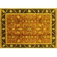 thumbnail image 1 of Ahgly Company Indoor Rectangle Oriental Yellow Industrial Area Rugs, 2' x 3', 1 of 4