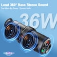 thumbnail image 5 of Portable Wireless Bluetooth Speaker with 36W Bass Loud Stereo Sound, 24H Playtime, IPX7 Waterproof, TWS Pairing, BT5.3, for Outdoor/Party/Home, Birthday Gift, 5 of 8