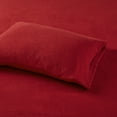 thumbnail image 2 of Comfort Classics Micro Fleece 4-Piece Red Sheet Set, Full, 2 of 7