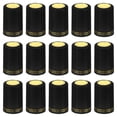 thumbnail image 1 of Capuchón termocontraíble Uxcell para botella de vino, 100 piezas 33x50mm cubierta de envoltura termocontraíble patrón de flores negro, 1 of 5