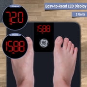 GE Digital Smart Body Scale with App, Bluetooth - Body Weight, BMI - Black