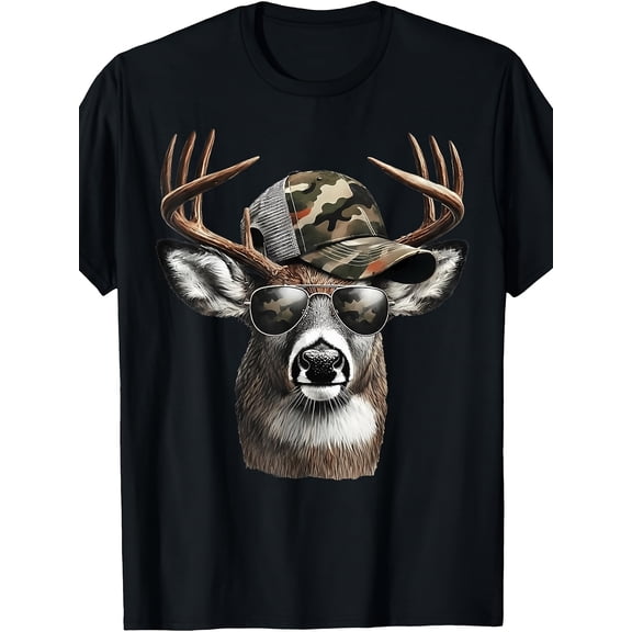 deer antlers t shirt comfortable tops for boys and girls crew neck short sleeve fits sizes 120 160
