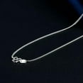 thumbnail image 3 of K-KED Real Pt950 Pure Platinum 950 Necklace For Women 1mm Thin Curb Link Chain 16-18in-17in, 3 of 9