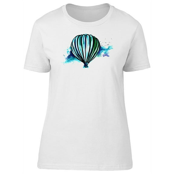 Hot Air Balloon Paint Stains T-Shirt Women -Image by Shutterstock, Female Small