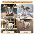 thumbnail image 7 of Unique Bargains 4pcs Dog Shoes Waterproof Anti-Slip Dog Shoes Dog Boots Paw Protectors Purple Size 6 Width 2.36", 7 of 7
