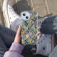 thumbnail image 4 of Alien UFO Clear Case for iPhone 13 Mini,Aesthetic Art Design Case for Men Women,Unique Soft Transparent TPU Bumper Case Cover, 4 of 5