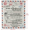 thumbnail image 2 of Gifts for Girlfriend, Girlfriend Gifts Blanket, Birthday Gifts for Girlfriend, Girlfriend Birthday Gifts, Anniversary Romantic Gifts for Her, Girlfriend Best Gift Ideas Throw Blanket 60"x50", 2 of 6