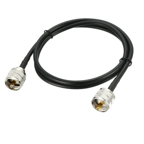 Uxcell RG58 RF Coax Cables UHF () Male to UHF () Male Antenna Cables 18ft