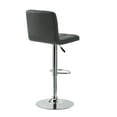 thumbnail image 4 of Linon Clayton 24"-32" Gas Lift Adjustable Metal Barstool in Gray Faux Leather, 4 of 9