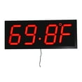 thumbnail image 3 of Large LED Wall Clock with Remote Control, 28 x 11-1/4 Inches, 3 of 10
