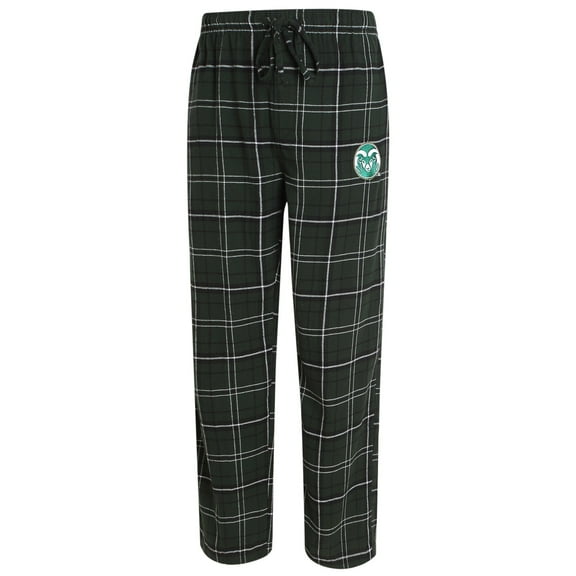 Men's Concepts Sport Green/Black Colorado State Rams Ultimate Flannel Pants