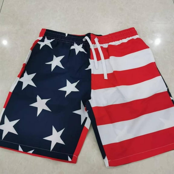 USA American Men's Swimming Trunks in LARGE Size