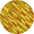 thumbnail image 1 of Ahgly Company Machine Washable Indoor Round Southwestern Yellow Country Area Rugs, 5' Round, 1 of 4