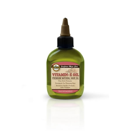 Vitamin Tonic - Sunflower Premium Mega Hair Oil, Vitamin E, 2.5 Fl Oz
