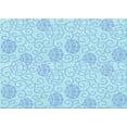 thumbnail image 1 of Ahgly Company Indoor Rectangle Patterned Crystal Blue Area Rugs, 3' x 5', 1 of 6