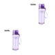 thumbnail image 2 of Moyic Hervidor de agua de plástico a prueba de fugas botella de bebida portátil para actividades al aire libre, púrpura transparente, 560 Púrpura transparente 560ml 2piezas, 2 of 6