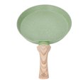thumbnail image 1 of Frying Pan, Wooden Handle Design Flat Bottom Pot Specially Treated to Distribute Heat Evenly Nonstick Skillets Saving Energy Omelet Pan for Home Kitchen, 1 of 8
