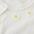 thumbnail image 5 of Spazoro Kids Girls Sweaters, Button Down Cotton Long Sleeve Solid Color Fall Winter Cardigan for Child Girls White Size 18 Months, 5 of 7