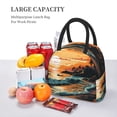 thumbnail image 5 of KLL Serene Ocean Sunset for Insulated Lunch Bag- Leakproof Cooler Tote Bag Organizer for Women & Men - Reusable Lunch Box for Office Picnic Hiking Beach-One Size, 5 of 6