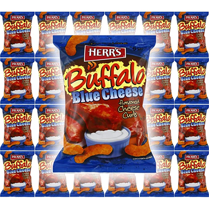 Buy HERR'S Buffalo Blue Cheese Flavored Cheese Curls, GlutenFree, 1oz