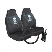 Who-Rae 4pc Car Kit, Skull With Wings