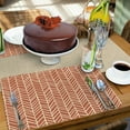 thumbnail image 3 of (4 pack) Conimar Chevron Spice, Reversible Individual Table Placemat, 17.13" x 11.25", Flexible Plastic, 3 of 7