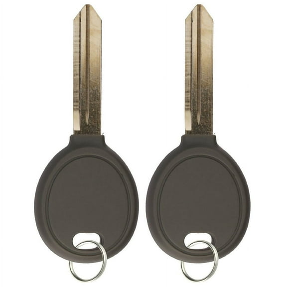 Keylessoption 2004-2015 Dodge Chrysler Jeep Y164 Transponder Chip Uncut Ignition Key, Pack of 2