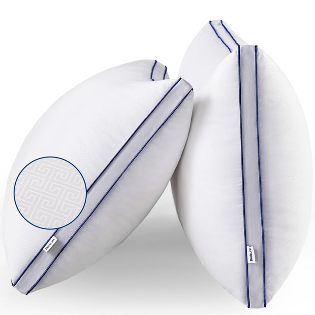 Bedsure Pillows King Size Set of 2 - Fluffy King Pillows 2 Pack, Bed Pillows for Sleeping Hotel Quality Gusseted Pillow with Down Alternative for Back, Stomach, or Side Sleeper, Machine Washable
