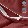 thumbnail image 6 of Bare Home Washed Duvet Cover Set - Ultra-Soft - Premium 1800 Collection - 3 Piece - Oversized Queen, Rosewood, 6 of 9