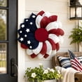 thumbnail image 6 of Patriotic Wreath Wall Hanging for Front Door | Indoor Outdoor Home Decor | Fourth of July & Independence Day Decoration | 1 Count, 6 of 9
