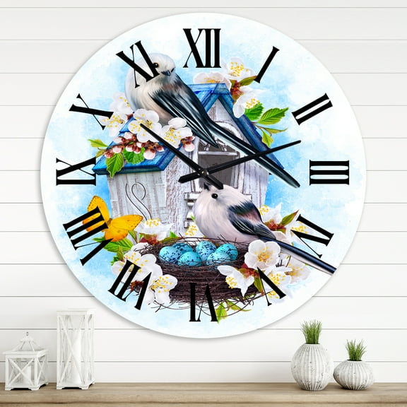 Designart 1 in Quartz Traditional Wall Clock