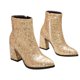thumbnail image 4 of GOOHOCHY 1 par de botines de lentejuelas de tacón alto Botas de mujer con punta en punta Botas con cremallera lateral, 4 of 7