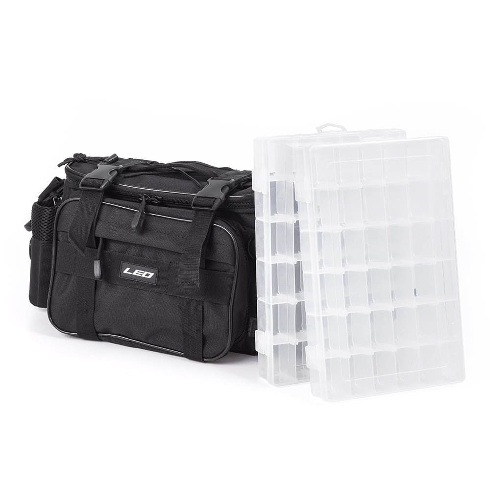 Portable Fishing Tackle Box Artificial Lure Bait Waist Box Case Bag