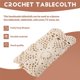 thumbnail image 5 of Tablecloths Crochet Square Table Cover Christmas Lace Table Covering Doilies for Furniture DéCor Bei, 5 of 5