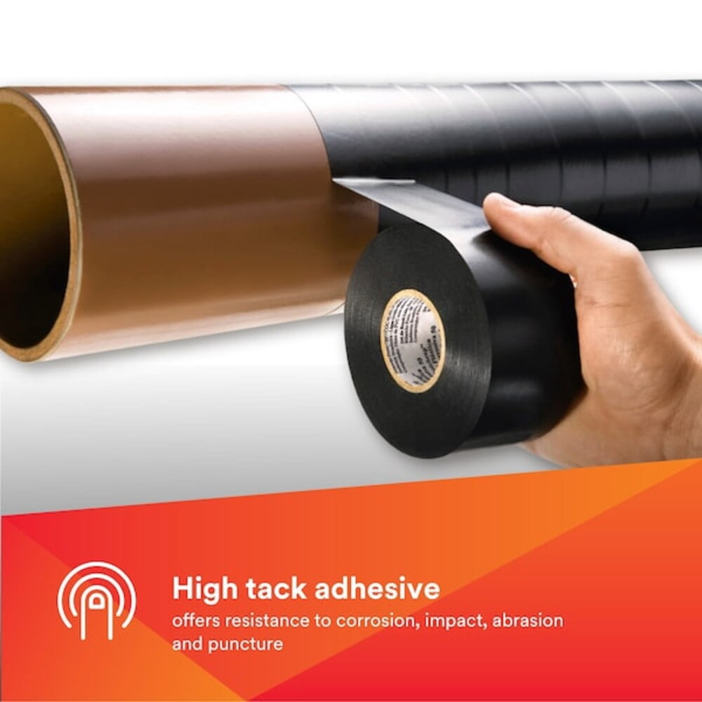 3M Electrical Scotchrap All-Weather Corrosion Protection Tapes 50, 100 ft X 2in, 10 mil, Black
