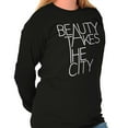 thumbnail image 4 of Beauty Takes City Sophisticated Women's Long Sleeve T Shirt Brisco Brands S, 4 of 6