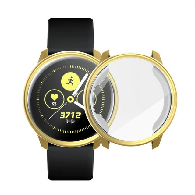 WIFKLSIIPG Electroplate TPU Case Coverage Clear Screen Protector for Samsung Active Watch