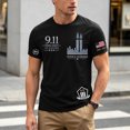 thumbnail image 2 of Mens T Shirts Graphic Tee 9/11 25Th Anniversary T Shirt 911 Tops Memorial Tops, 2 of 9