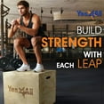 thumbnail image 6 of Yes4All Wooden Plyo Box 450lbs Capacity, Versatile for Home & Outdoor Workouts (24"x20"x16", Natural Wood), 6 of 8
