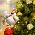 thumbnail image 4 of Festive Chicken Christmas Ornaments and Hanging Decorations, Colorful Quality Baubles for Tree and Holiday Home Decor, Assorted Styles - B, 4 of 5