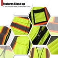 thumbnail image 4 of Chaleco de seguridad HATAUNKI de malla reflectante con 8 bolsillos, color amarillo medio, 4 of 6
